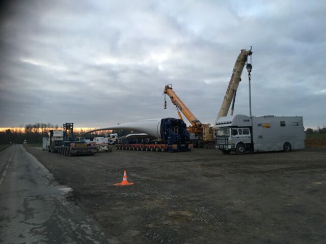 Chantier eolien (dept 87)