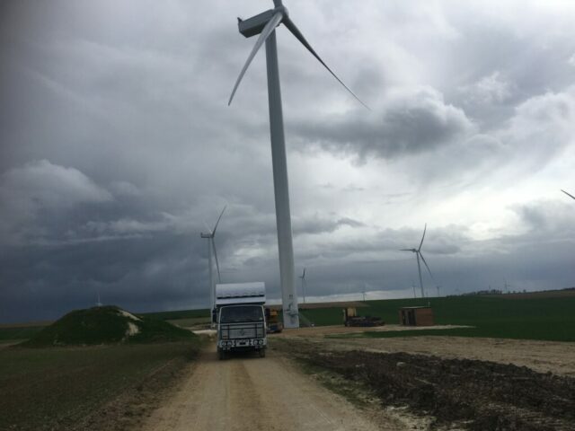Chantier eolien (dept 45)