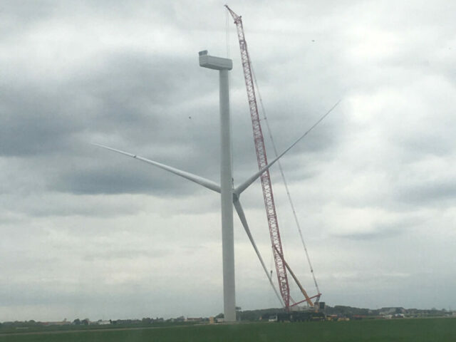 Chantier eolien (dept 22)